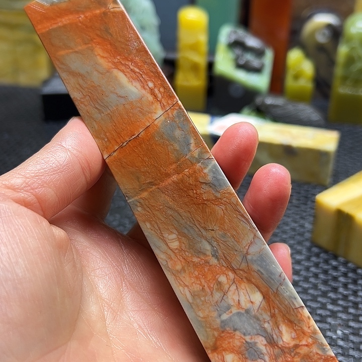 闲***舞青田石印章石印章石