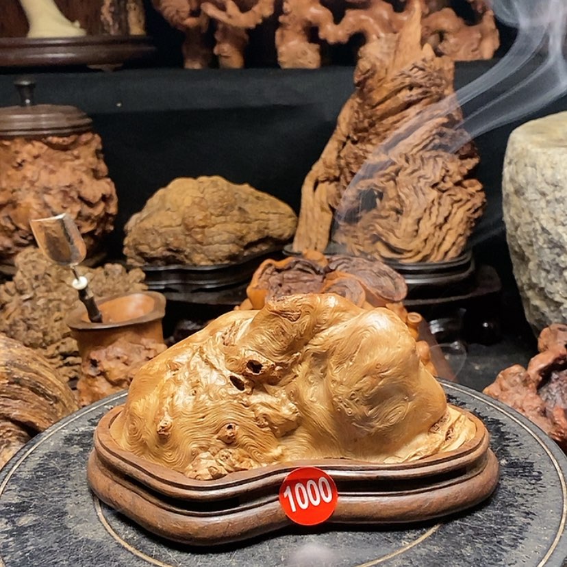 【闪购商品】1000号荔枝木香炉工艺