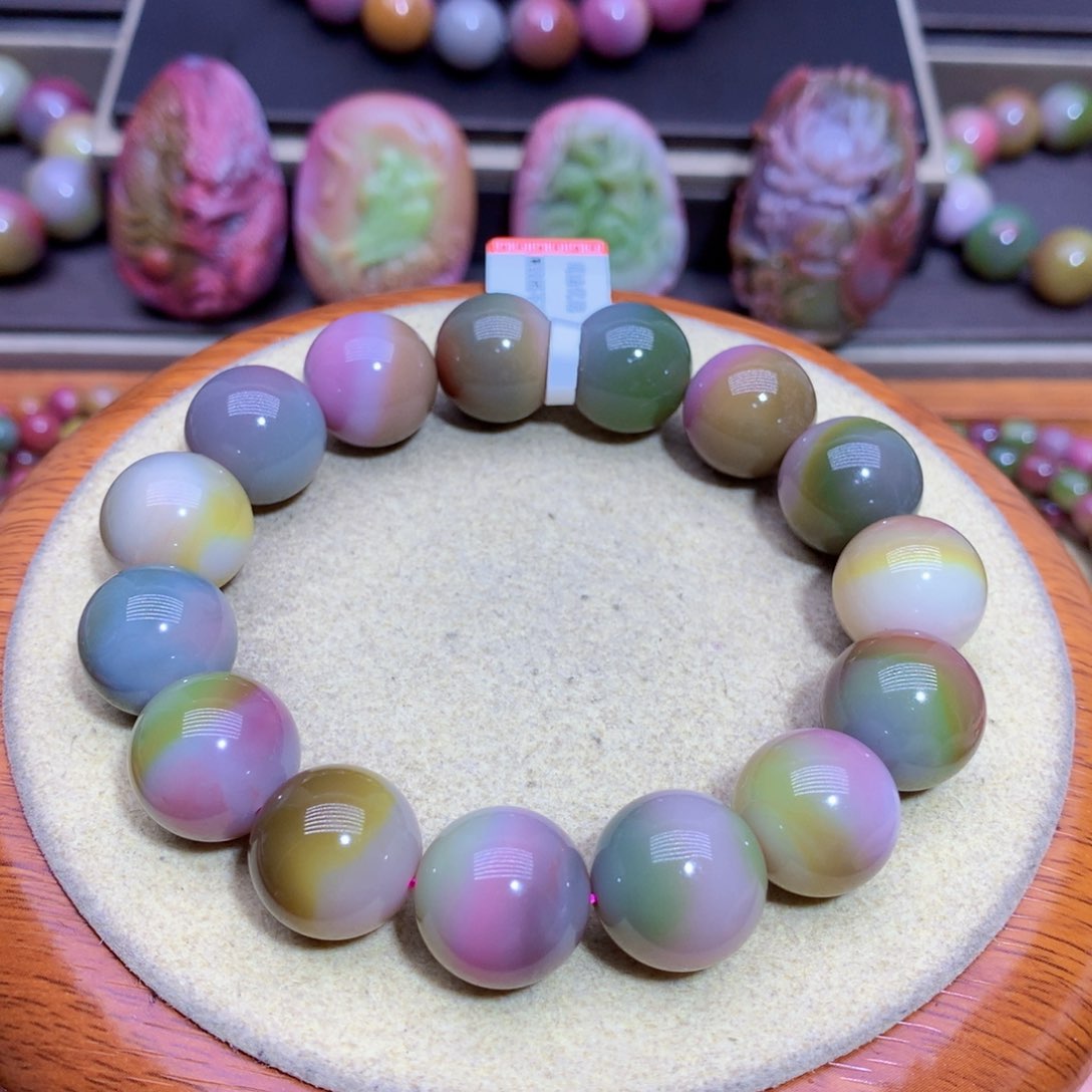 玛瑙手链未镶嵌盐源