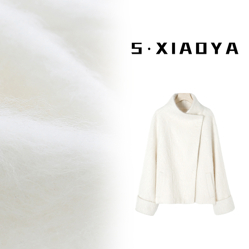 【S.XIAOYA】原创设计师山羊绒拉绒冬季百搭高级感大衣885081