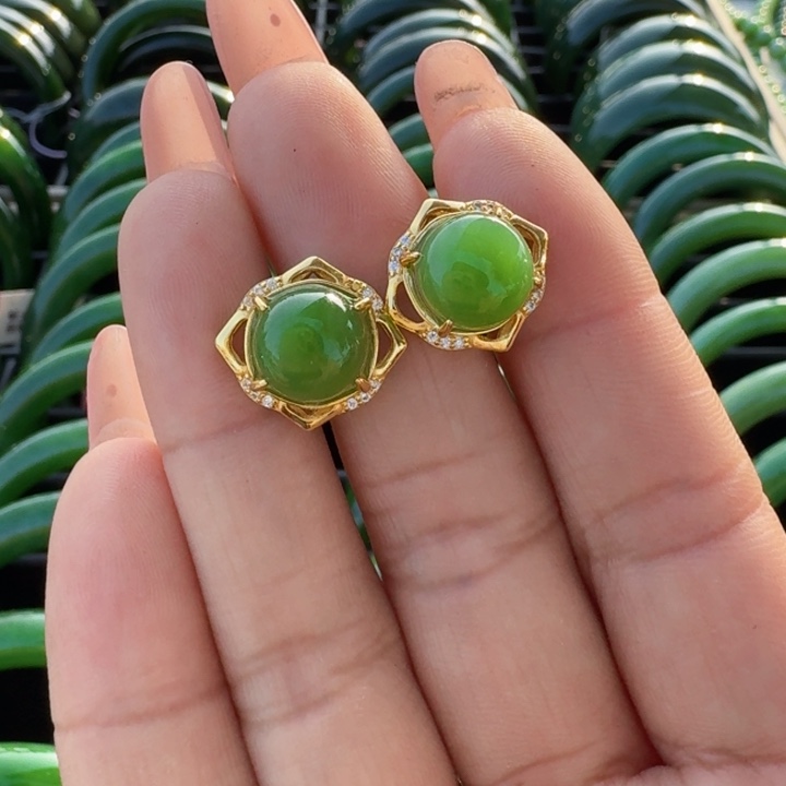 和田玉（碧玉）戒指未镶嵌