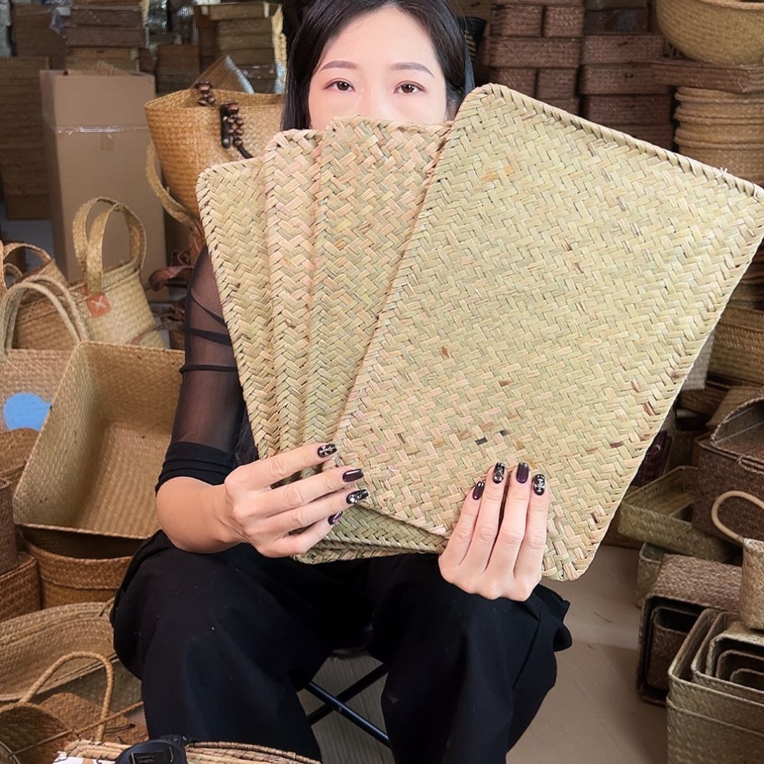 草编草编包/草编收纳盒微瑕疵