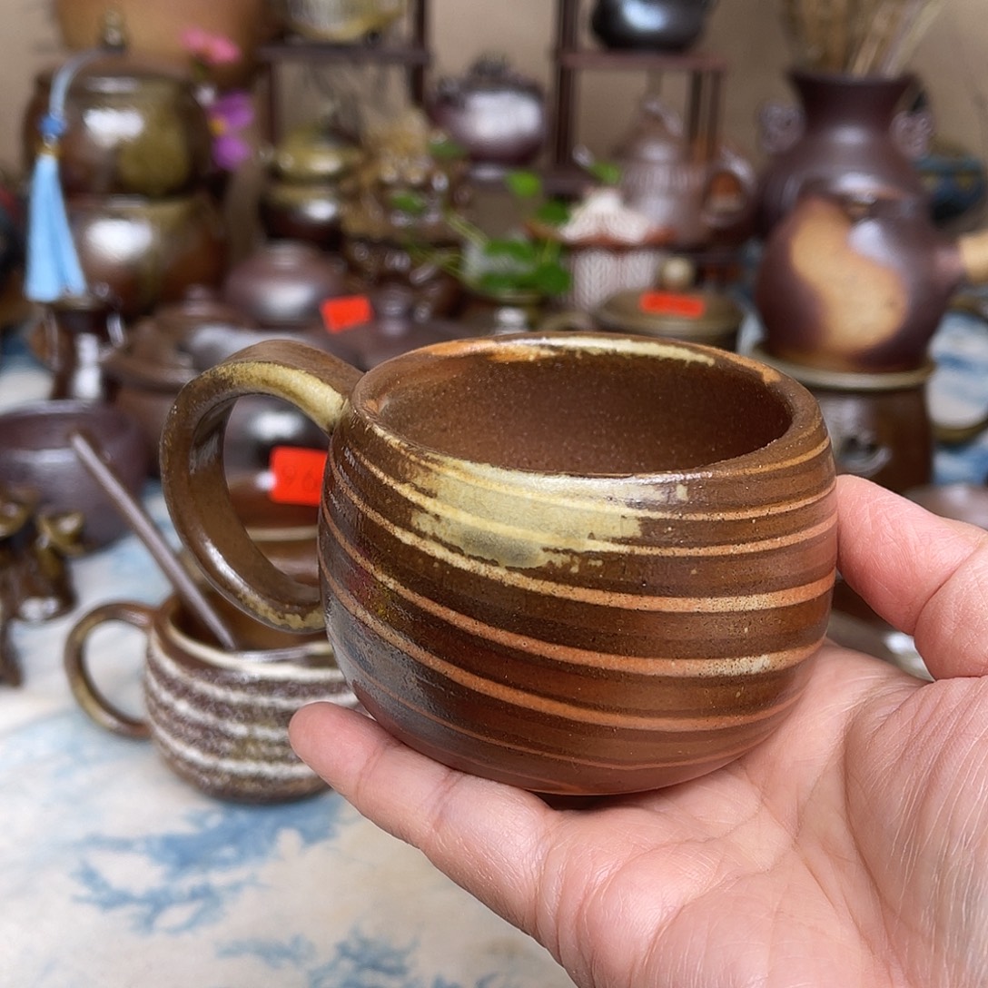 口失圆咖啡杯，不退换