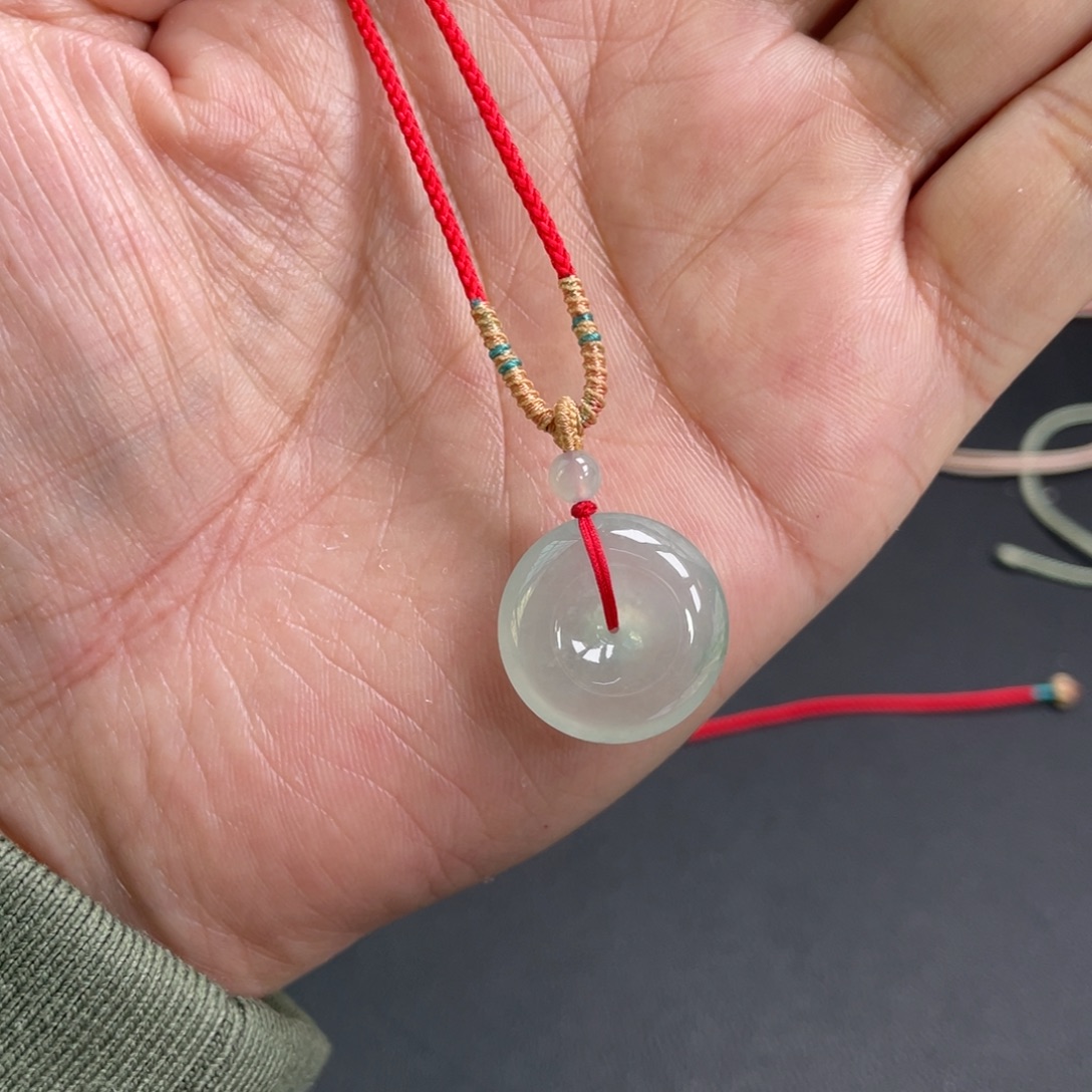 翡翠未镶嵌颈饰19.4-6.0