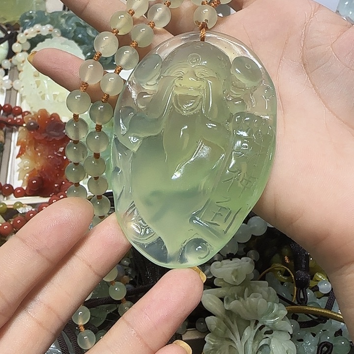 蛇纹石玉未镶嵌吊坠～**～