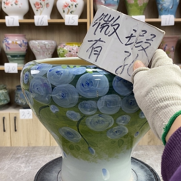 缸13xc景德镇陶瓷花盆