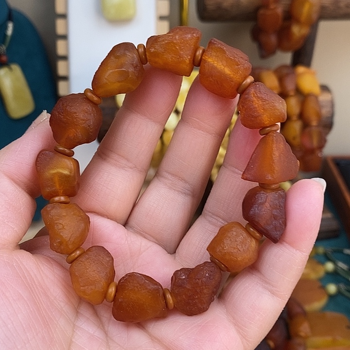 蜜蜡未镶嵌颈饰手串