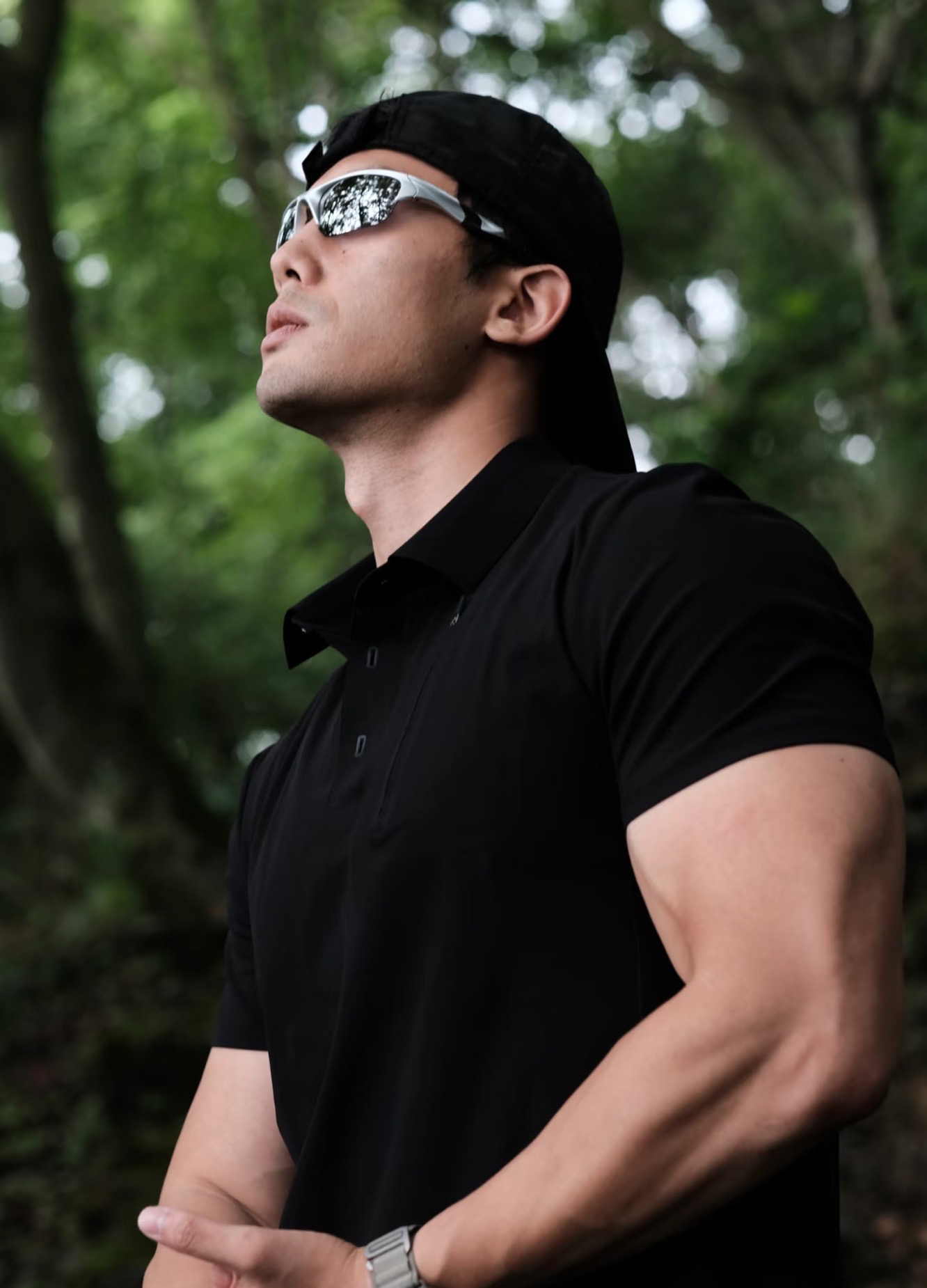 【等】 AIG 系列男士商务潮流时尚修身百搭显瘦弹力 polo 短袖