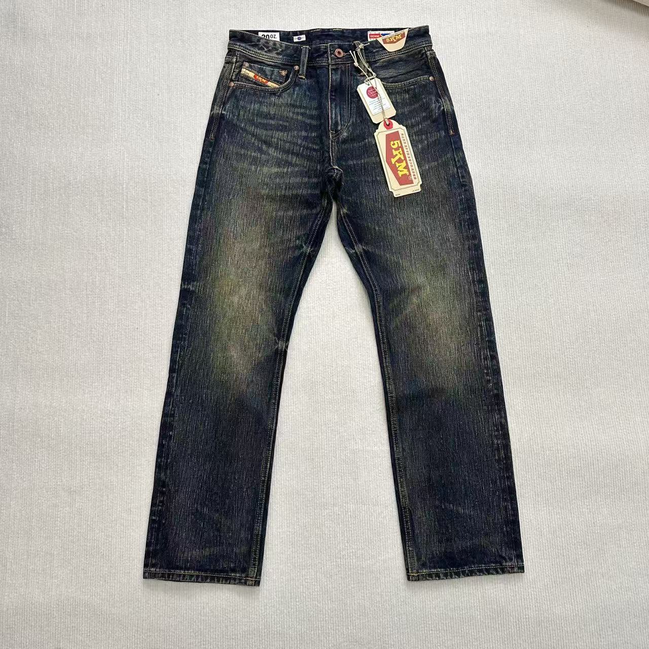 1320冬季重磅20盎司赤耳丹宁怀旧纯棉无弹501直筒潮流百搭牛仔裤