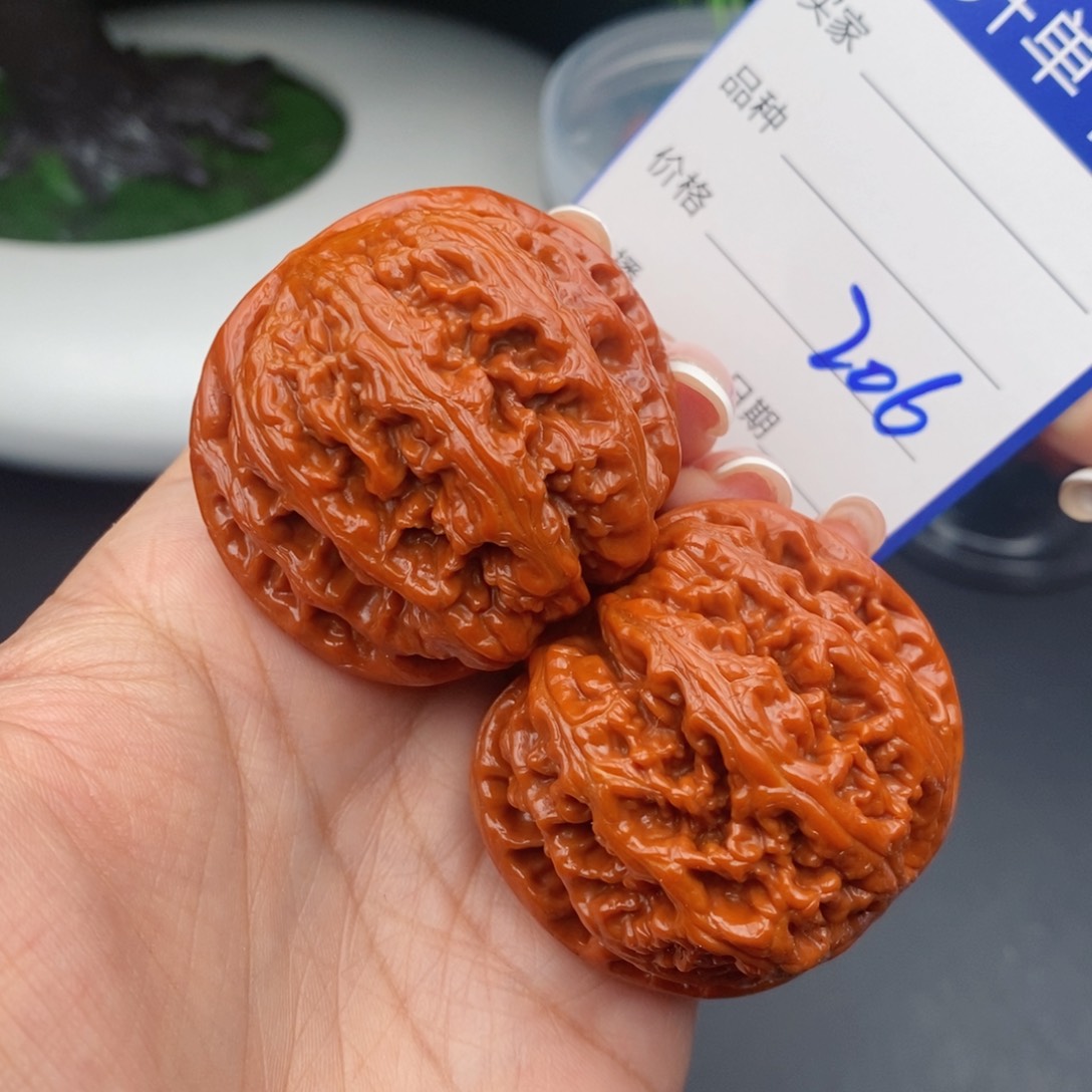 文玩核桃把件45粗筋206