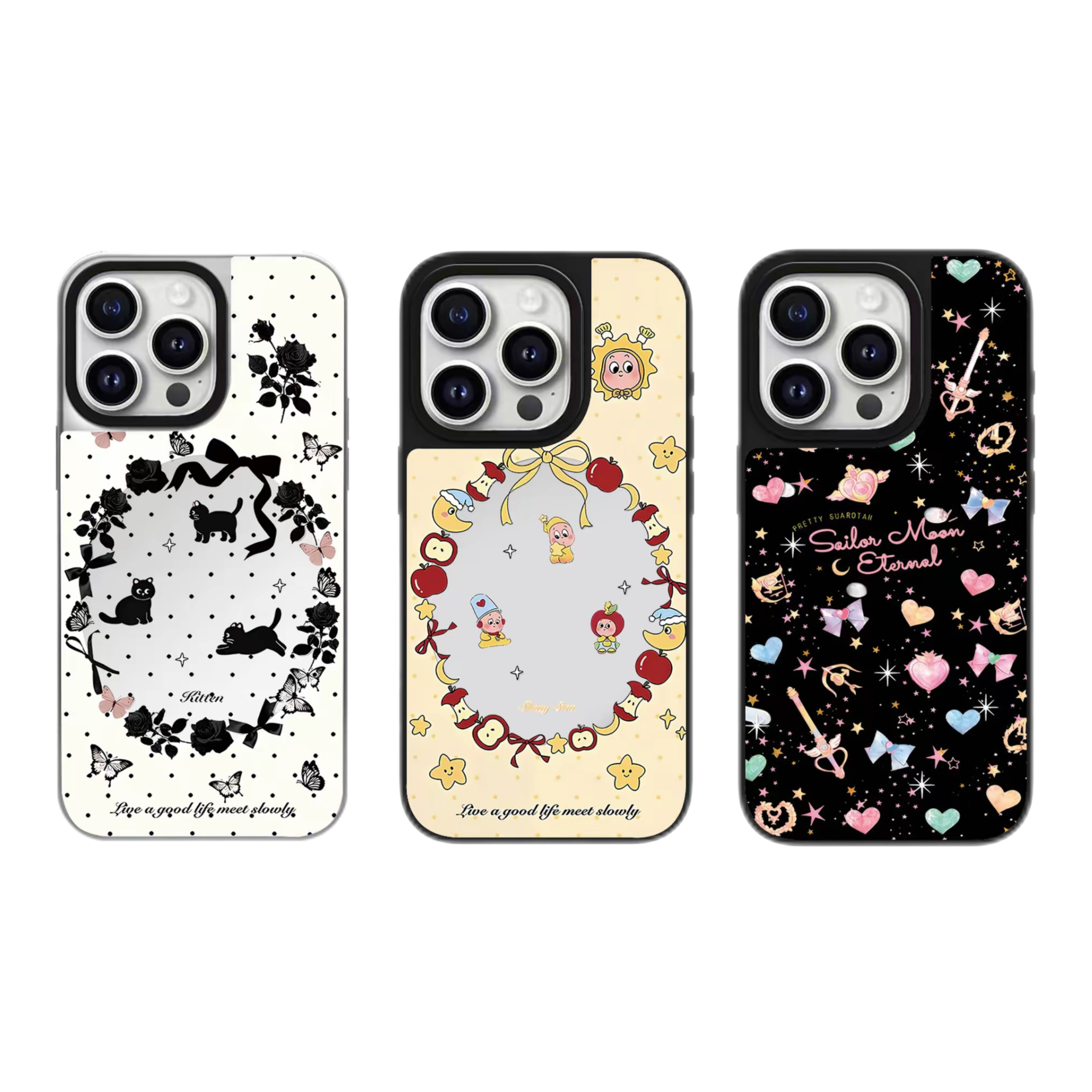 苹果星星黑猫仙女棒iphone16promax手机壳适用苹果15防摔保护套