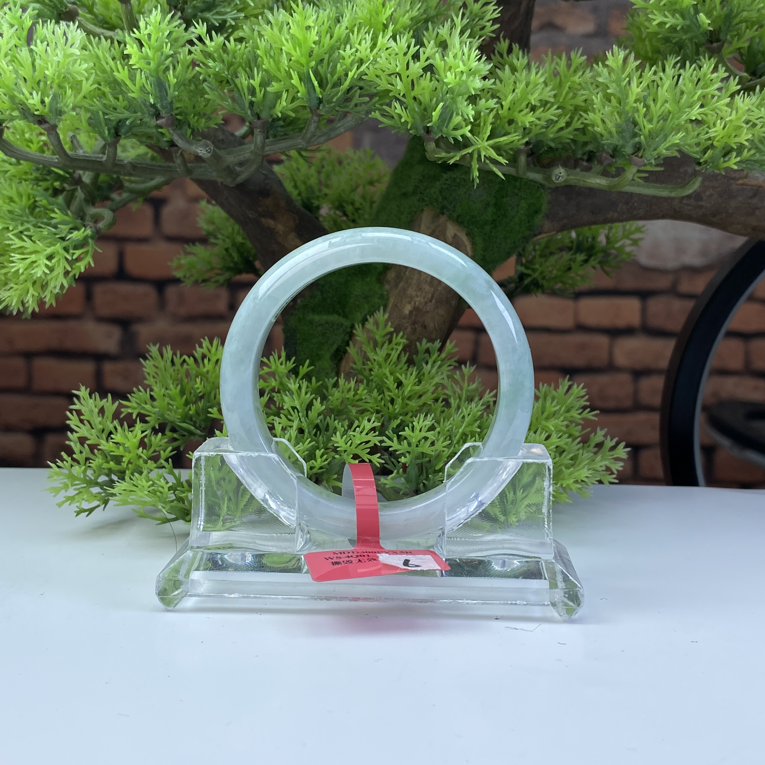 57.6【刀客砍价王】心心天然缅甸A货翡翠手镯J6