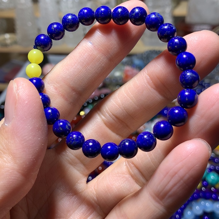 青金石未镶嵌手链6mm手串