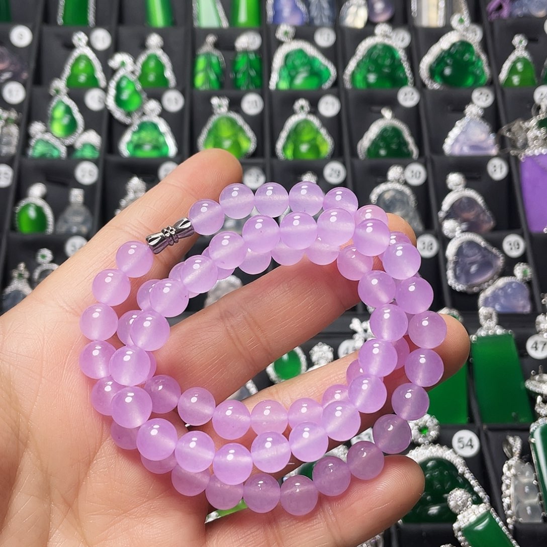 石英岩玉合金颈饰