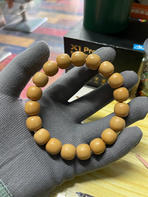 「嘉佑」（龙炎大老型）猴头手串原皮原色