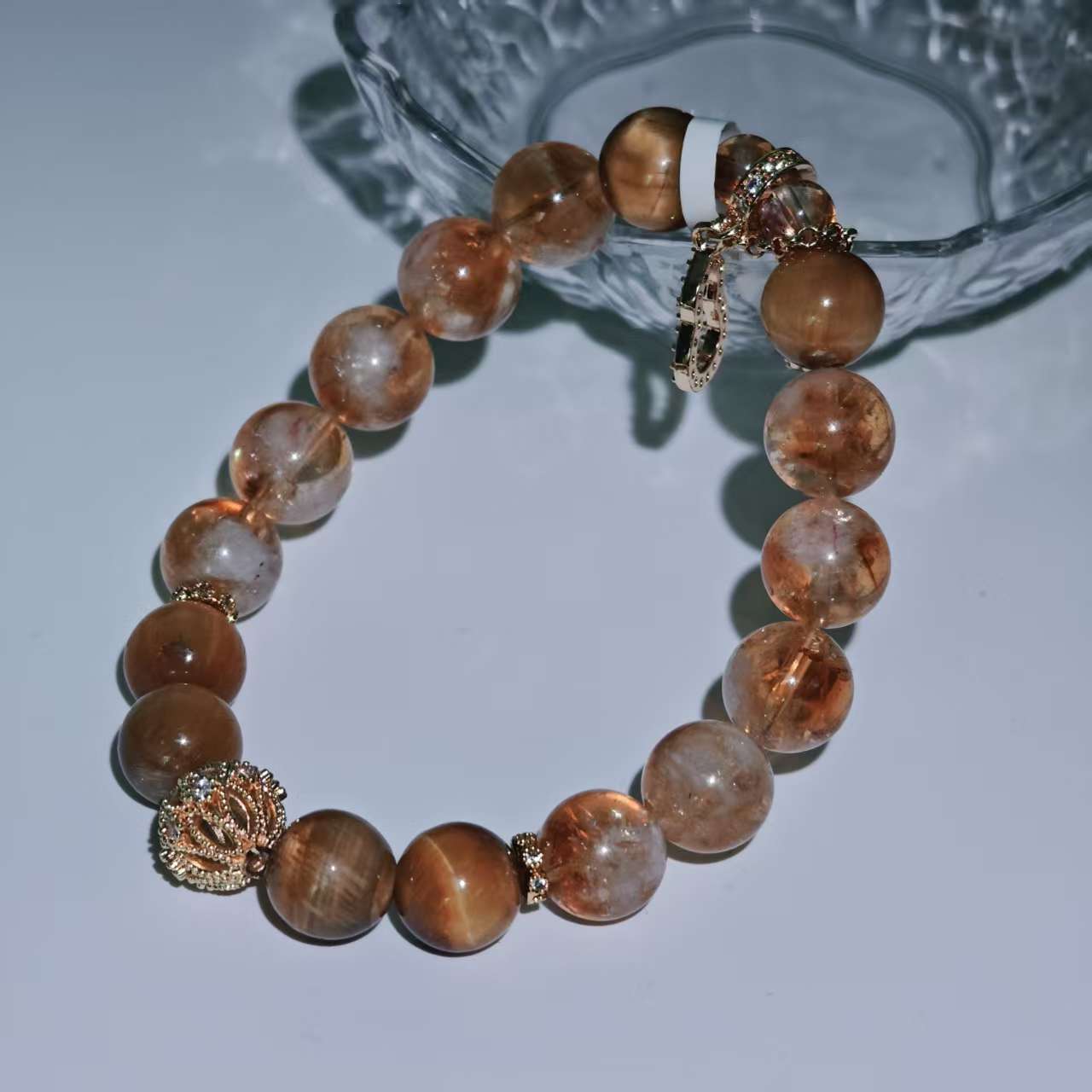 【财禄缠腕】黄水晶虎眼手串