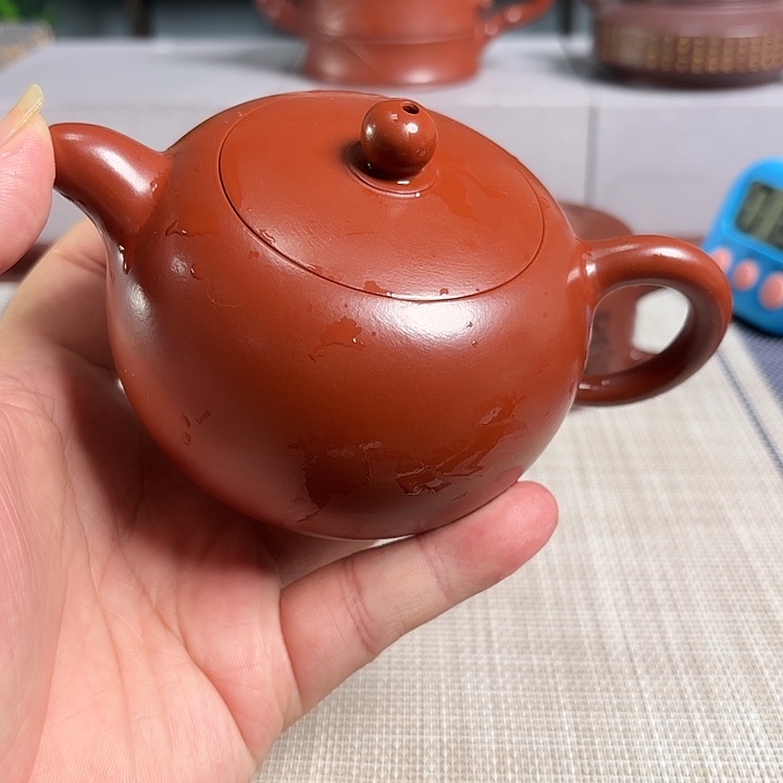 豪***9紫砂茶壶宜兴原矿泥料手工紫砂壶