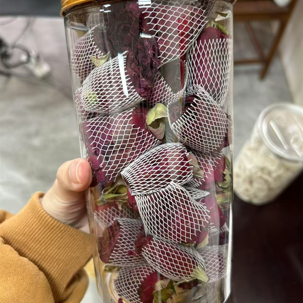 海中乐 精选冻干墨红大玫瑰花 70g 干货