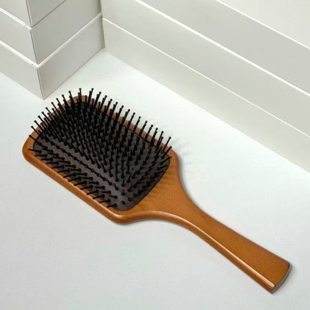 主播推荐 卡卡实木气垫梳子家用梳头