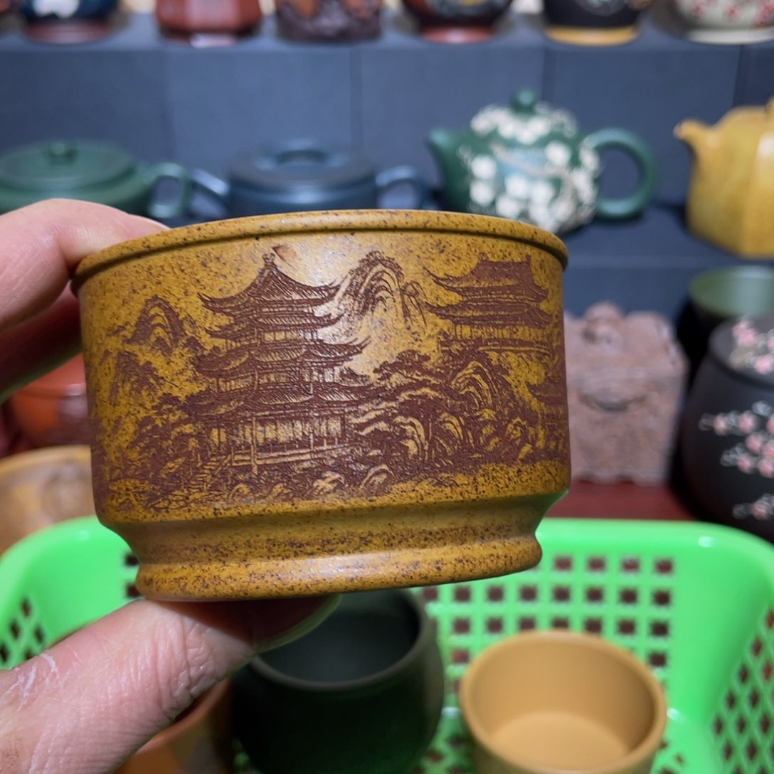 原矿紫砂手工主人杯