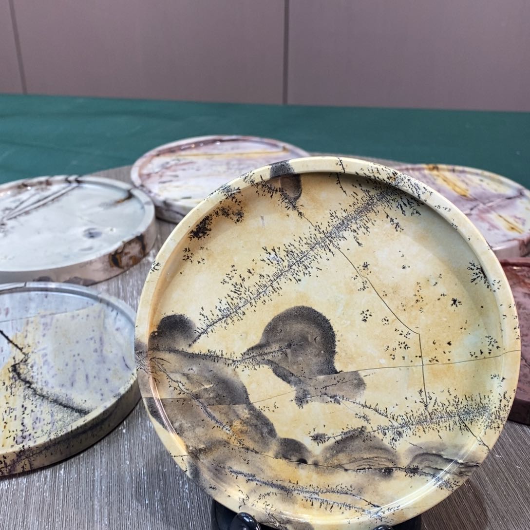 石材广西国画石草花石