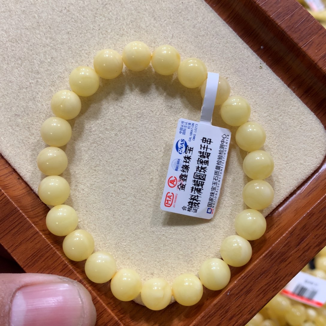 蜜蜡手链未镶嵌蜜蜡