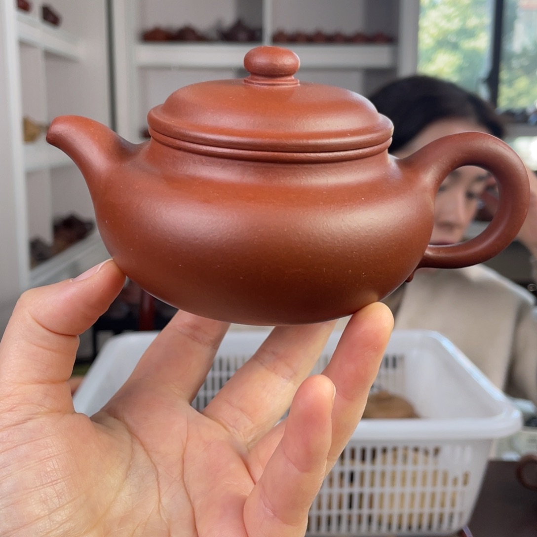 紫砂茶壶红清水仿古260cc
