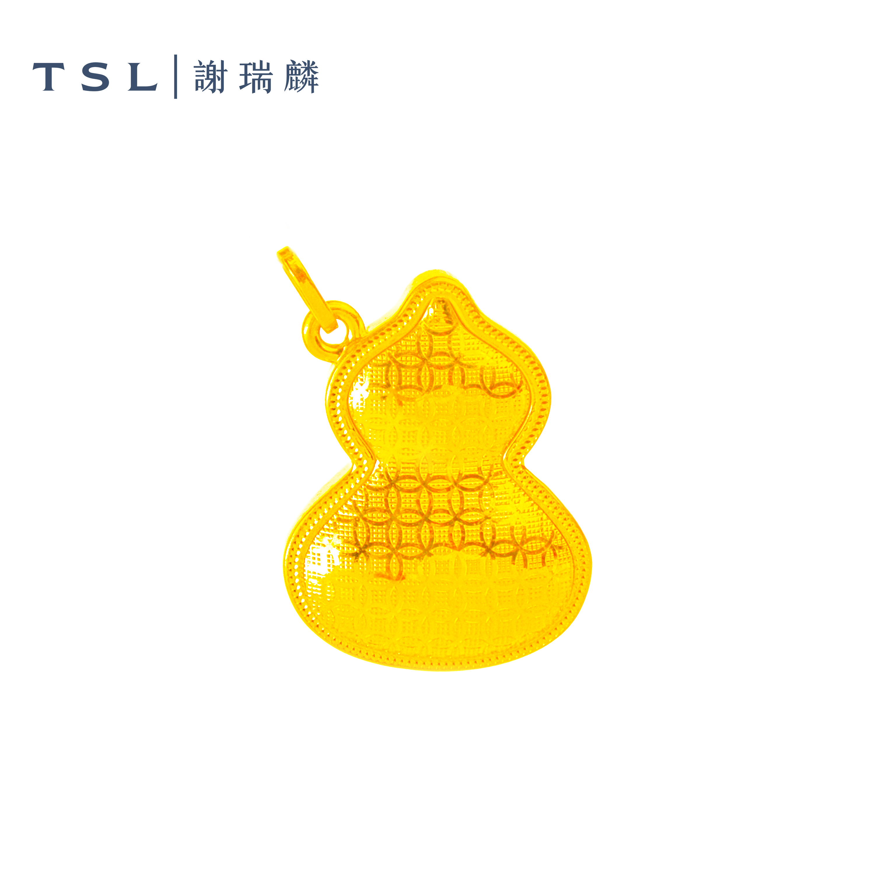 足金钱多多葫芦黄金吊坠多福多禄节日礼物