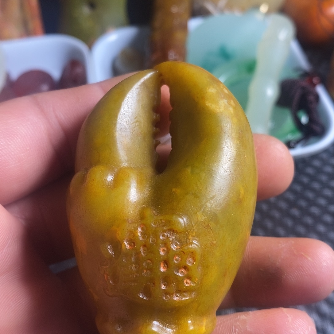 蛇纹石玉合金颈饰