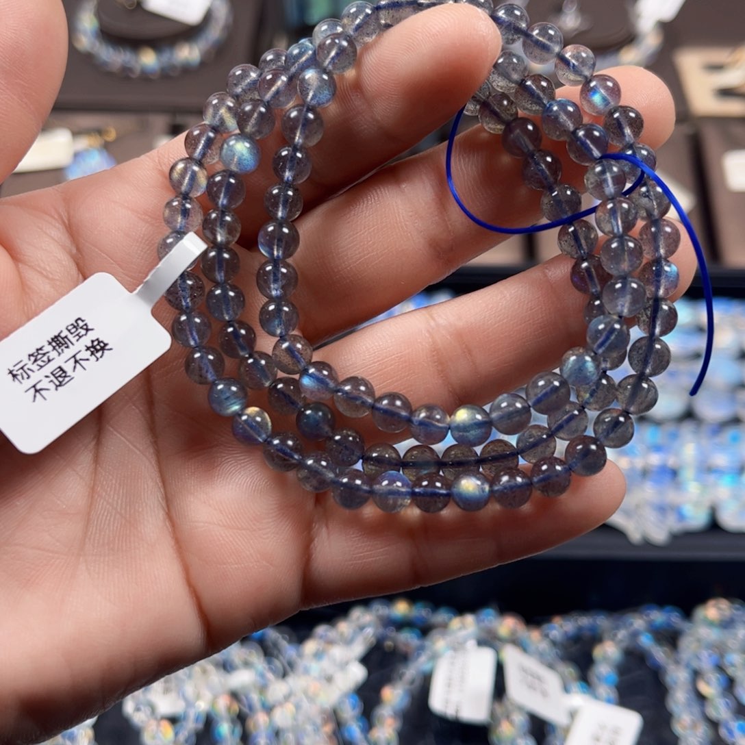 长石手链未镶嵌5.8左右