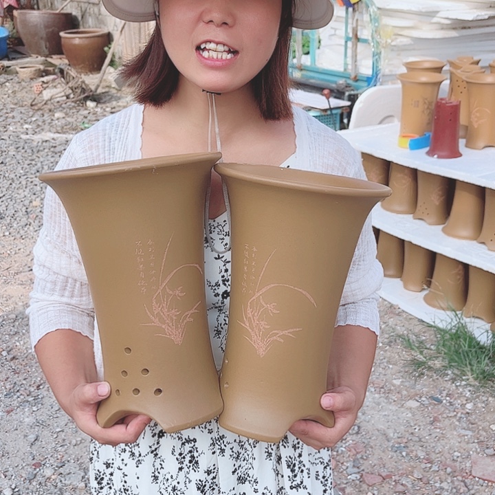 花盆紫砂宜兴紫砂精品花盆 