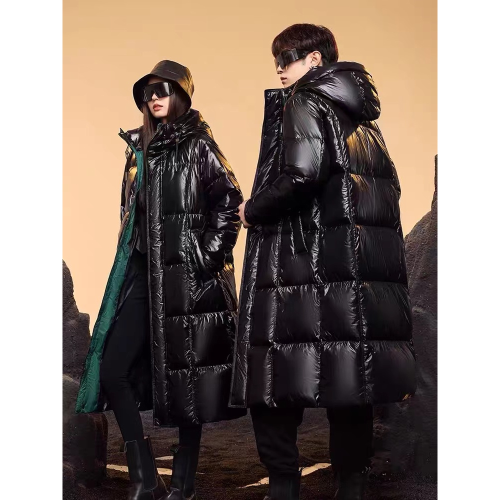 【反季特惠】1冬季长款情侣款休闲羽绒外套9626