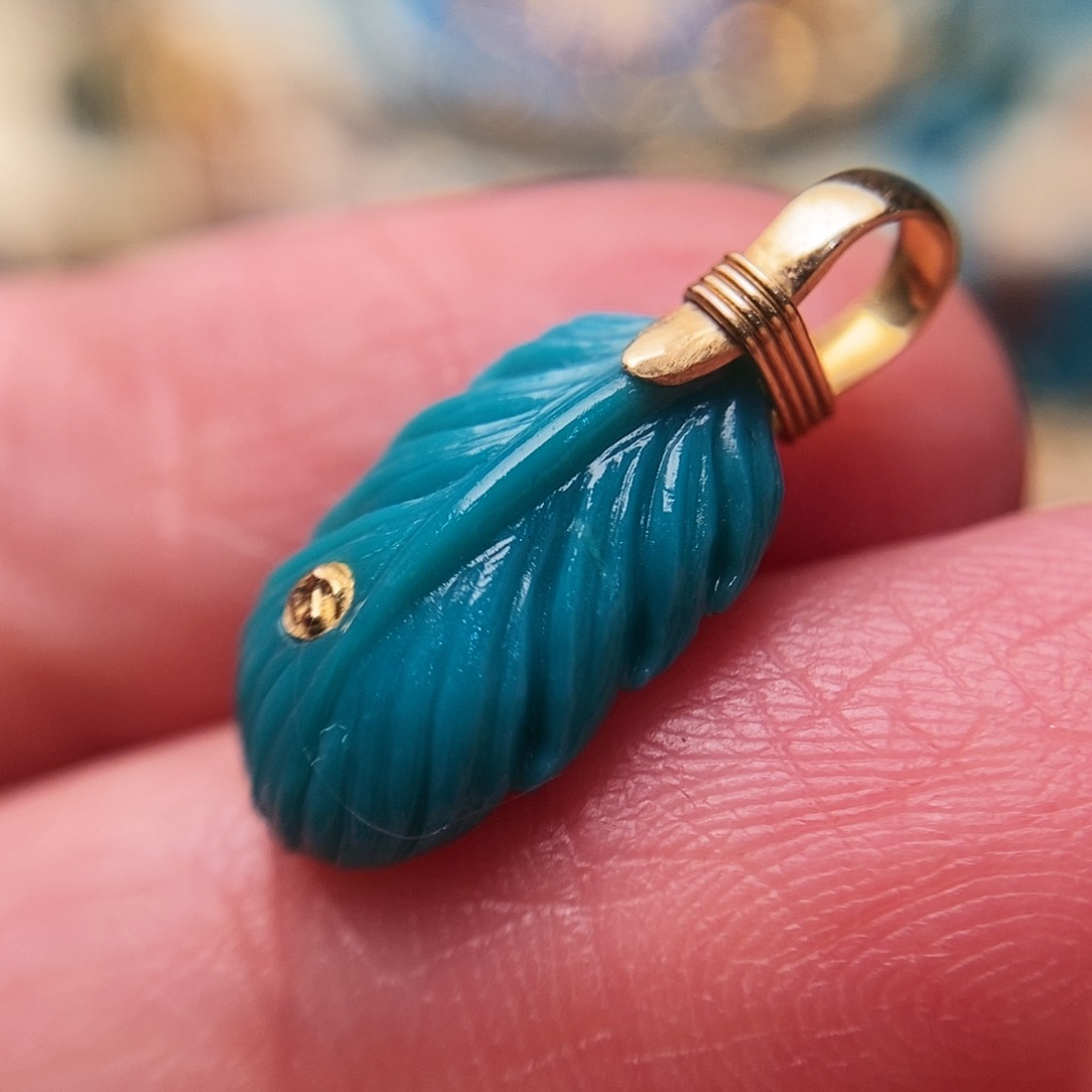 绿松石配饰18K金镶嵌