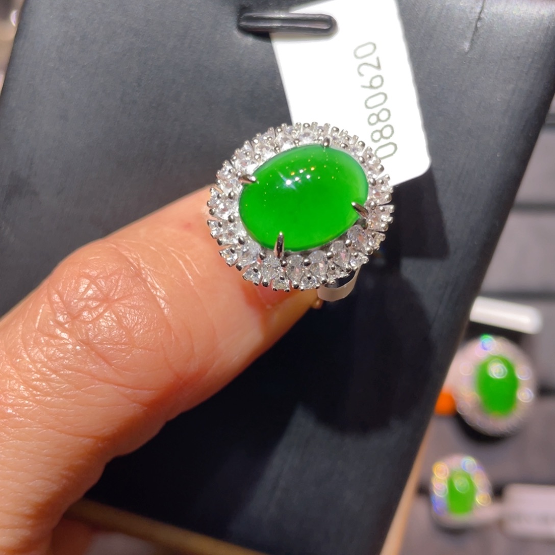 翡翠银S925镶嵌颈饰