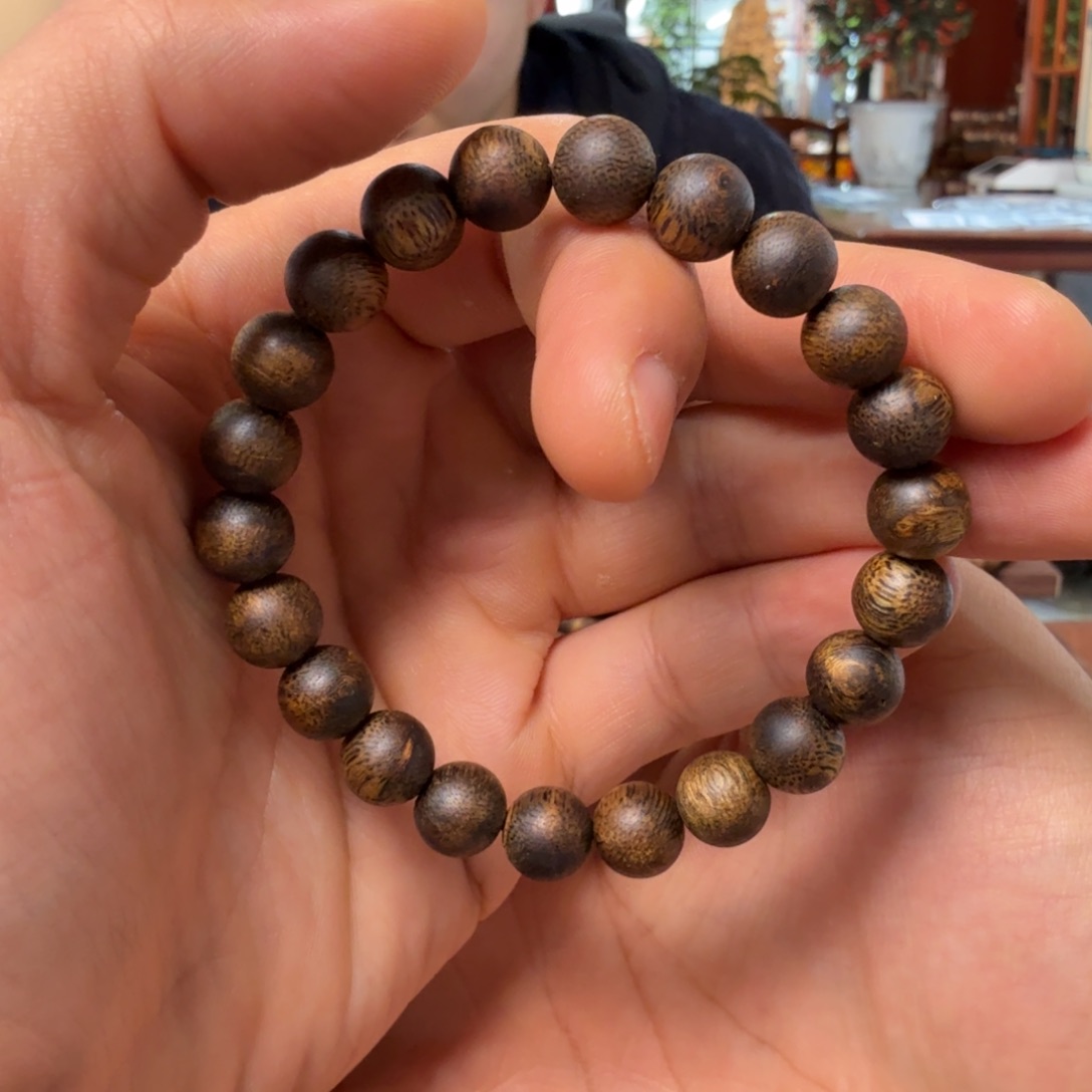 手串沉香高等级 99浮沉 卡9圆珠