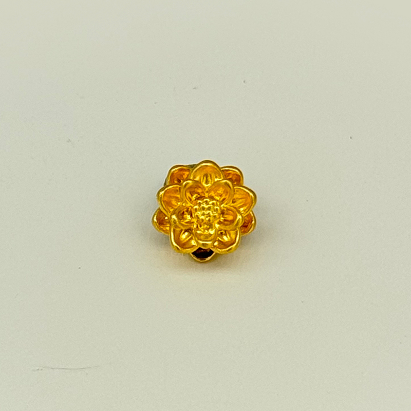 【夏夏专享】足金999饰品 金花吊坠 GP 0.3