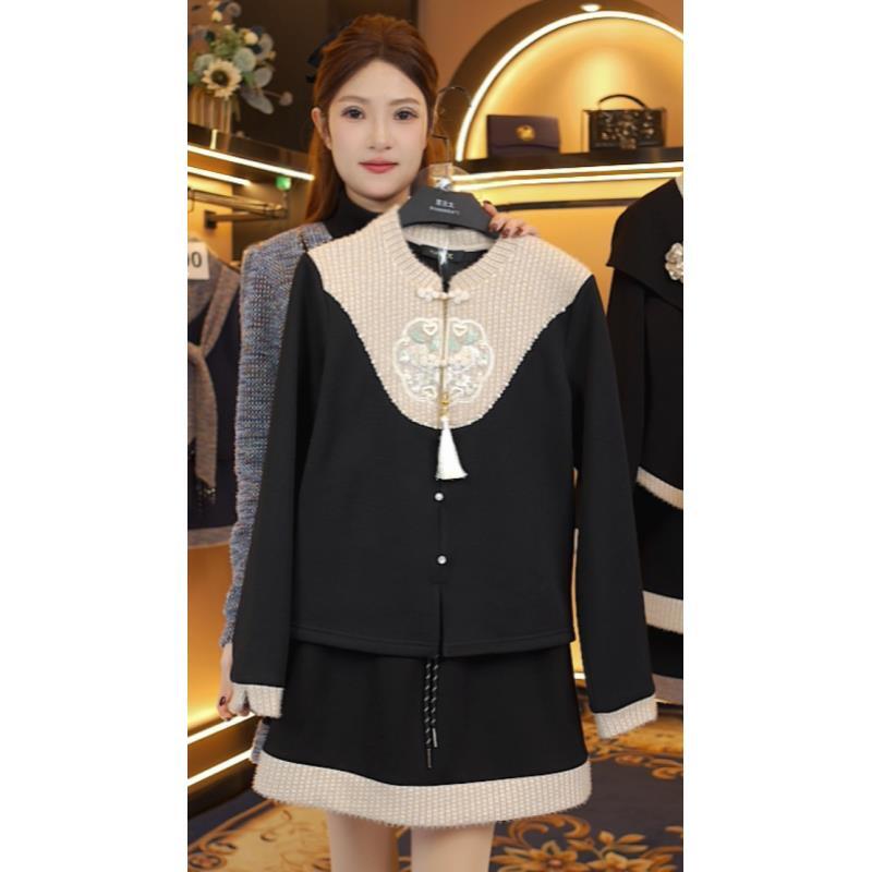 【宠粉价】（加绒）秋冬新款时尚设计师款高级感洋气套装TZ-947