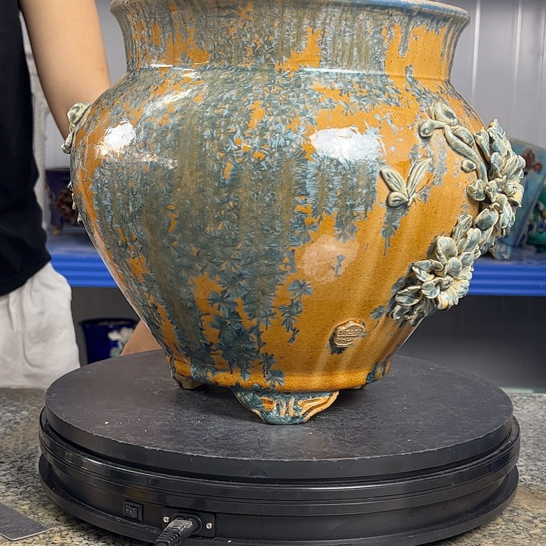 阿***师石湾花盆放漏价格