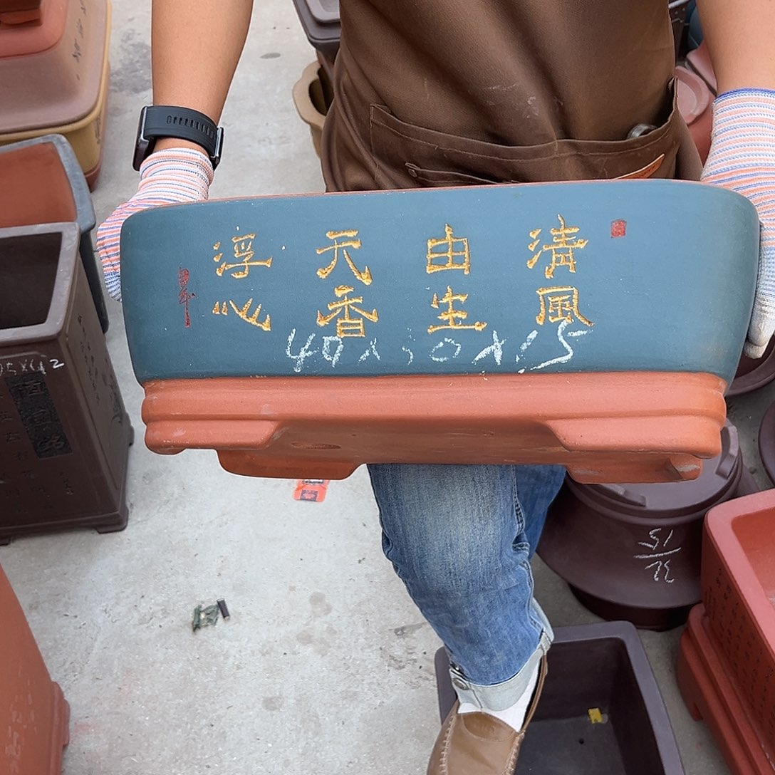 紫砂花盆盆景艺术