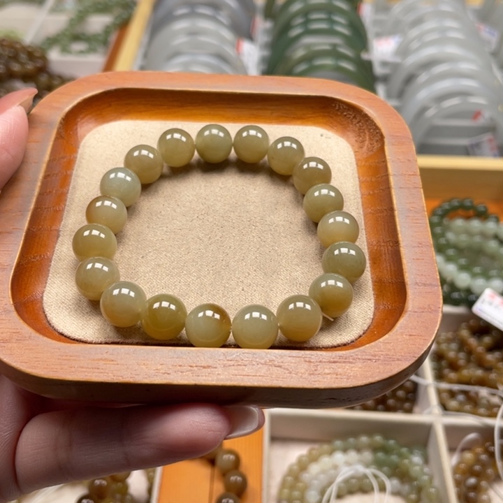 和田玉手串10mm未镶嵌
