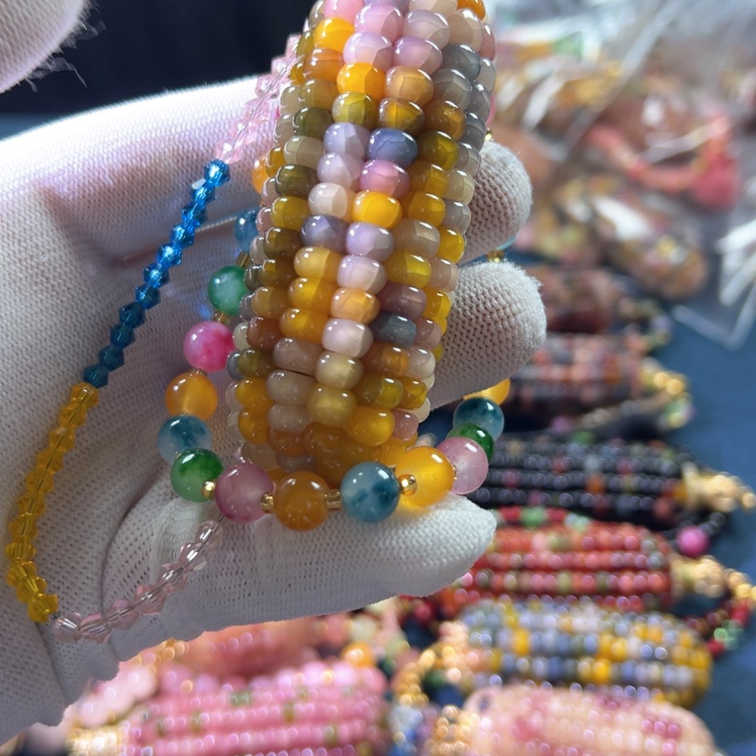 菲*文玩玉米手把件