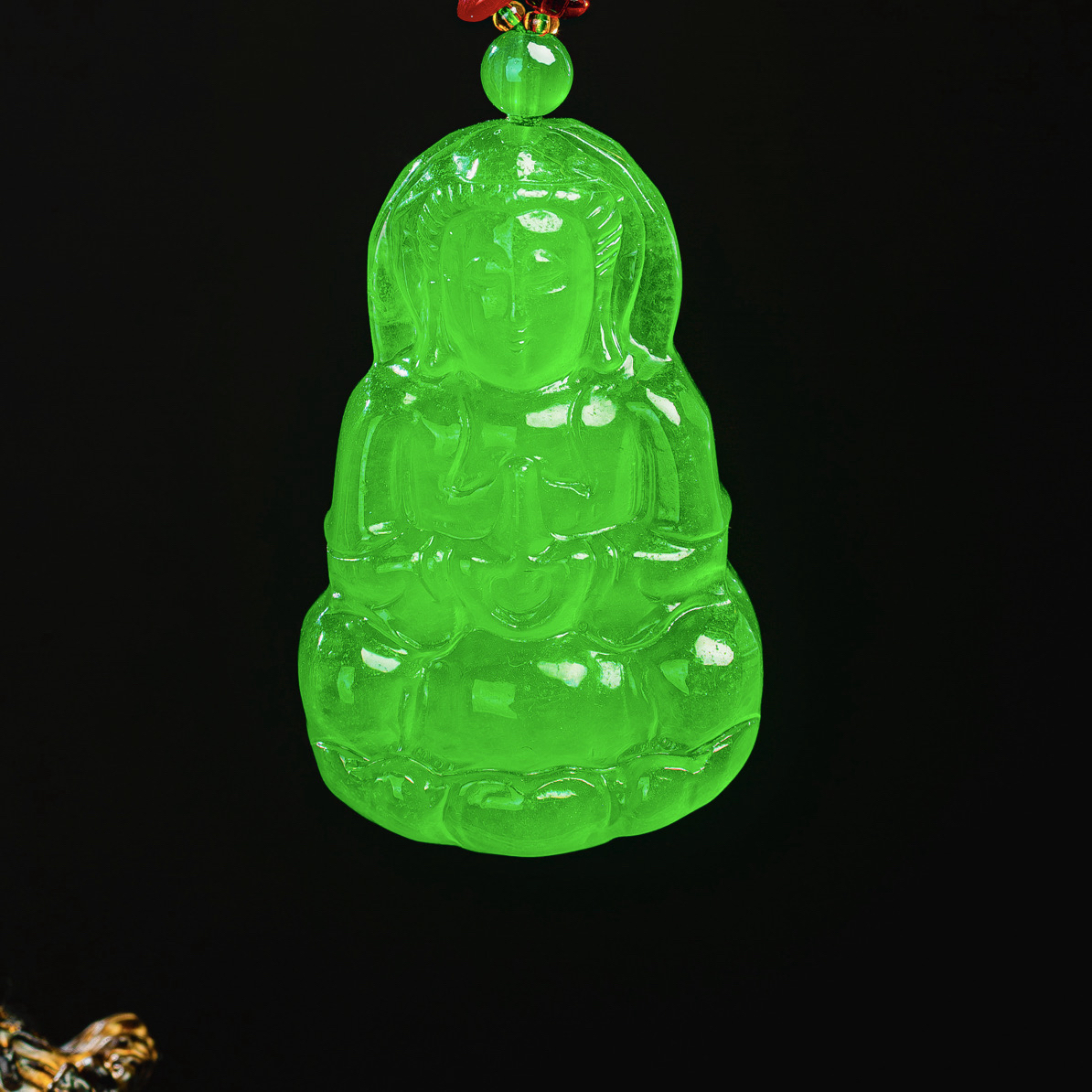 ｛老三高端甄选｝dsj5精美时尚绿色观音牌