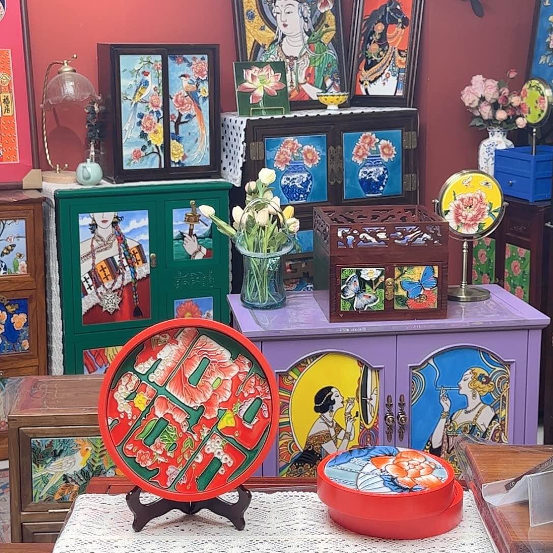 静***瓷片中号圆盘画片未选