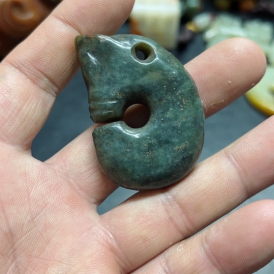 吊坠白玉菩提把件