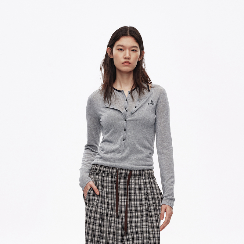 AVVENNA2025夏季新品一衣两穿多造型垂感针织衫AL30601726