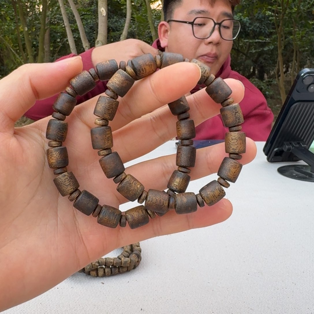 沉香手串活**下板头料单圈 多样性发一