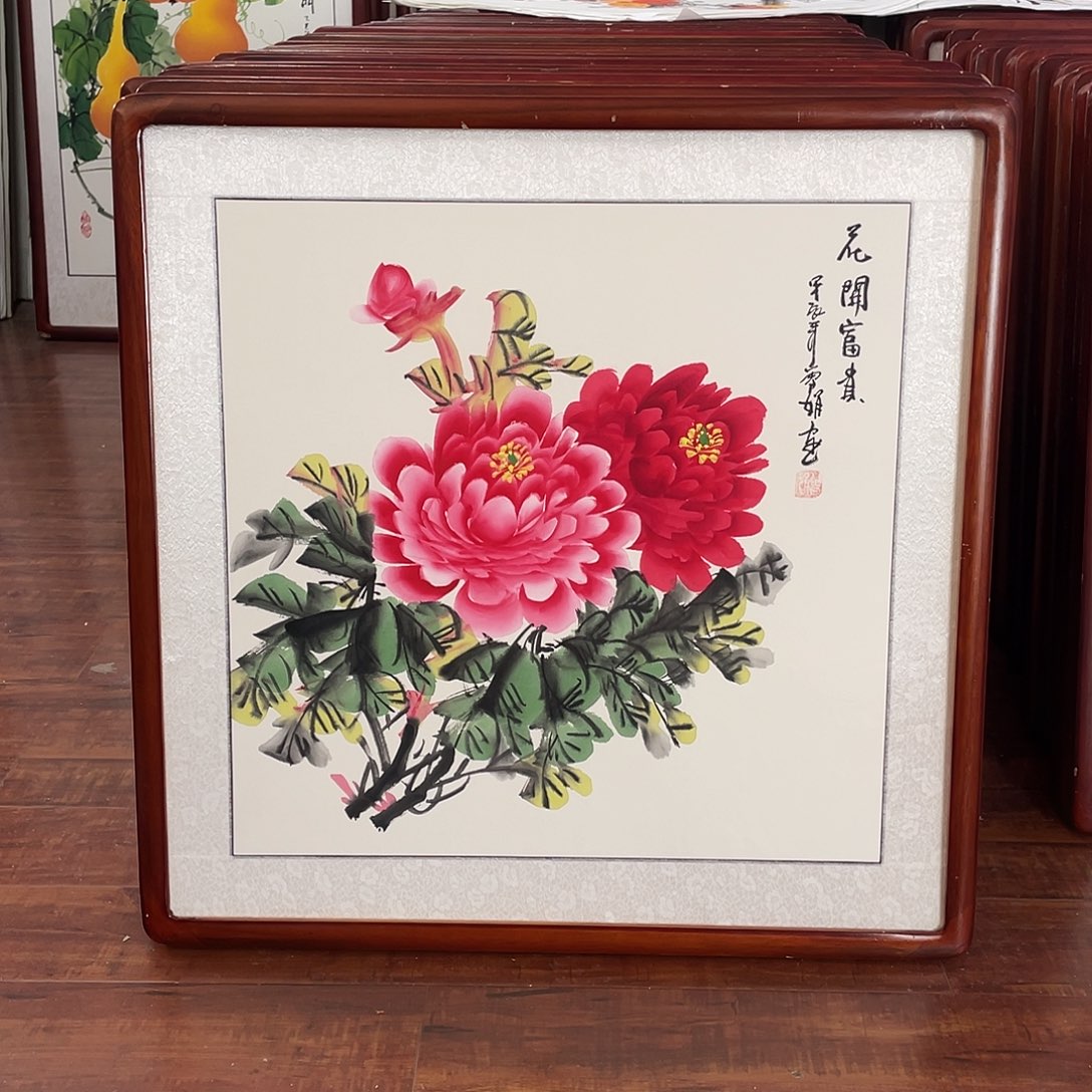 国画带框尺寸63*63厘米