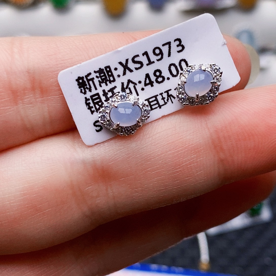 翡翠银S925镶嵌颈饰