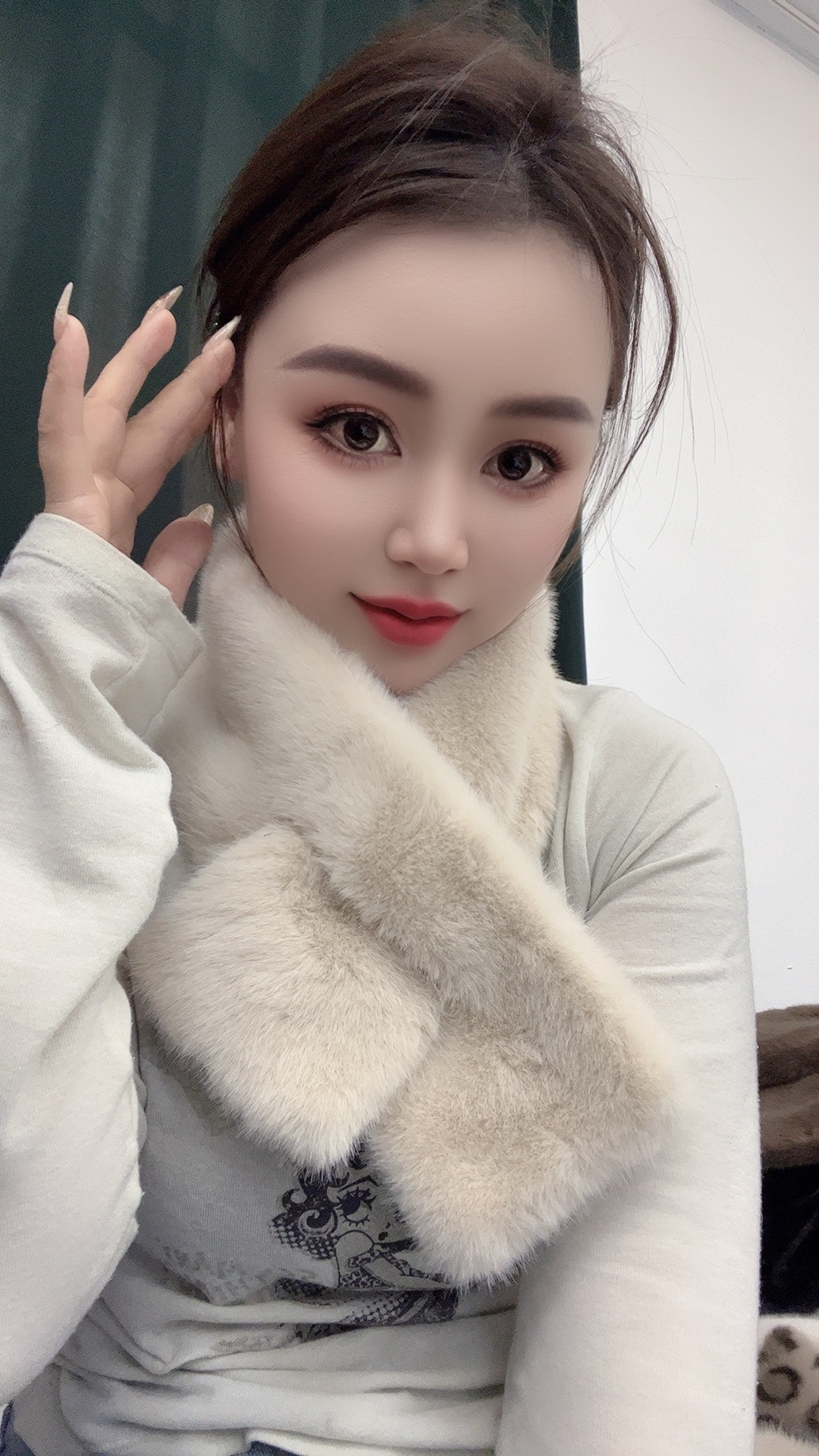 围脖暖暖毛毛围脖