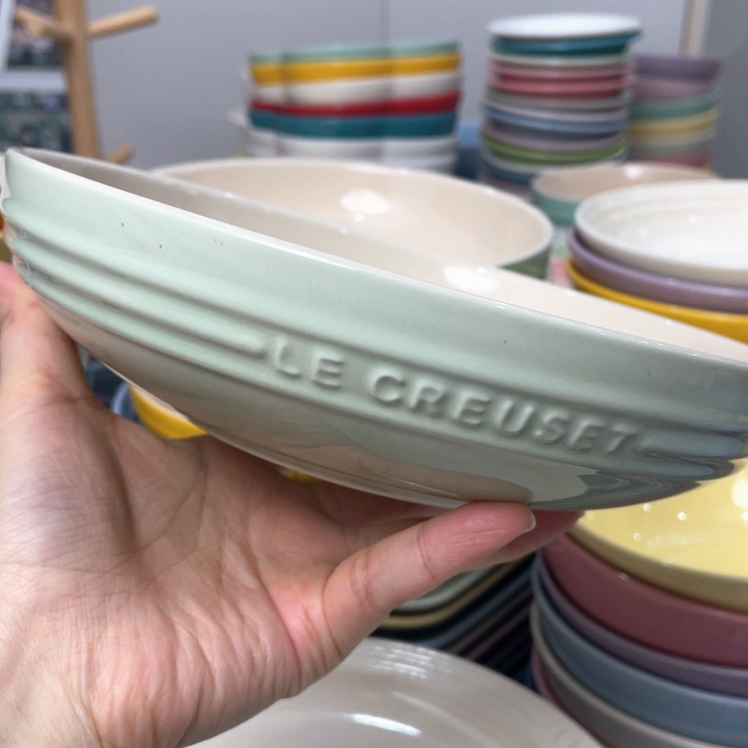 瓷片微瑕1个8英寸圆深盘